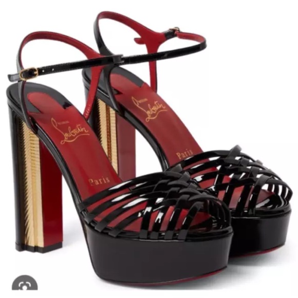 Louboutin- Coluna Girl 130mm Platform Sandals - Picture 5 of 16